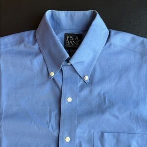 Jos. A. Bank Traveler’s Collection Button-Down Dress Shirt Size 15½ 32 Classic